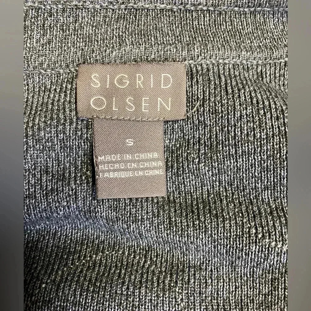 Sigrid Olsen 100% Silk Cardigan women’s size S - Picture 10 of 11